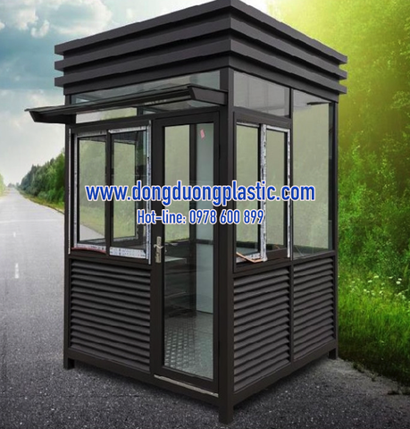 Cabin bốt gác bảo vệ khung thép mái vuông 3 tầng BOD-1515V
