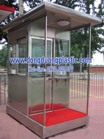 Cabin bốt gác inox BDI-23 có sảnh đứng khu vực VIP
