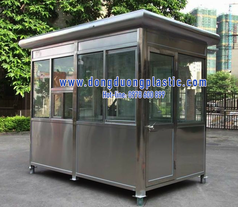 Cabin nhà bảo vệ inox BDI-11 (Mái bo tròn)