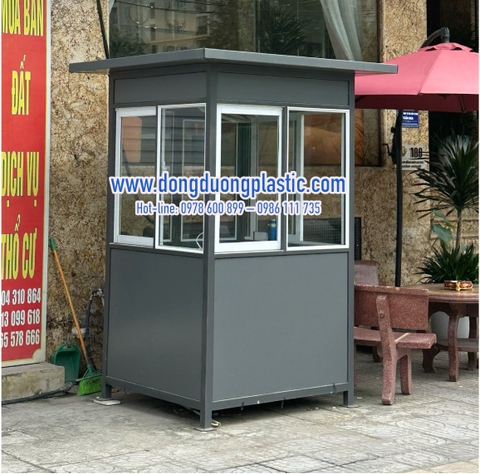 Bốt gác bảo vệ khung thép ốp Alu BOD-02V
