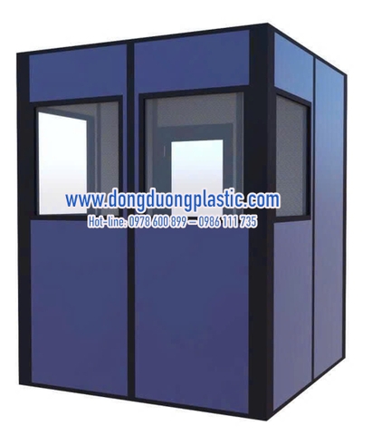 Bốt gác bảo vệ khung thép ốp Alu BOD-02KM