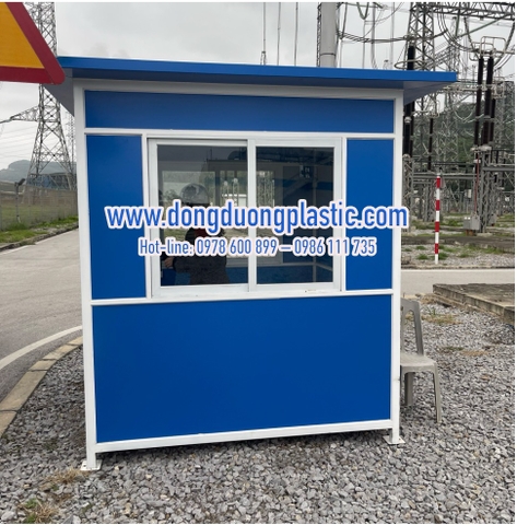 Bốt gác bảo vệ khung thép ốp Alu BOD-02AL