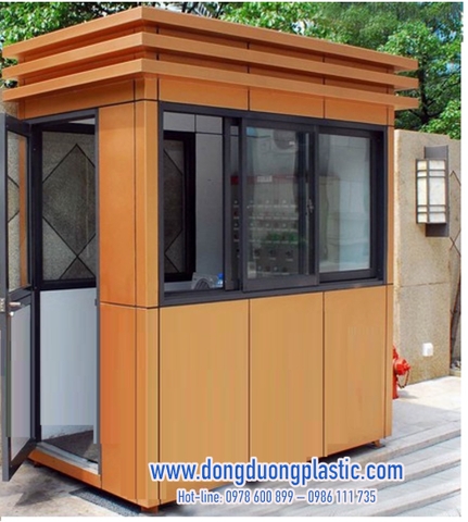 Cabin bốt gác bảo vệ khung thép ốp Alu BOD-02V3