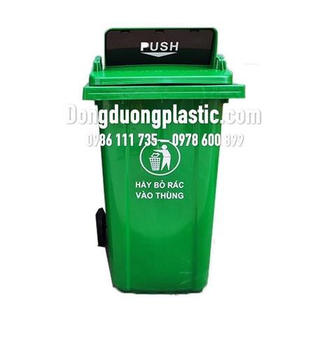 Thùng Rác 100 Lít Nắp Đẩy Push