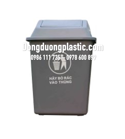 Thùng Rác 25 Lít Nắp Lật Nhựa HDPE