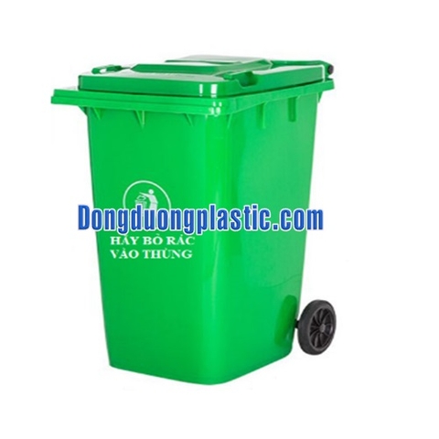 Thùng Rác 360 Lít Nhựa HDPE Bánh Xe