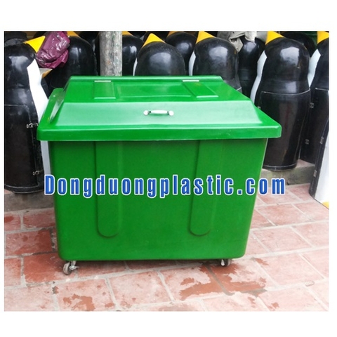 Thùng Rác 500 Lít Nhựa Composite Bánh Xe