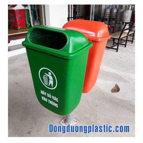 Thùng Rác 55 Lít Treo Đôi Nhựa Composite