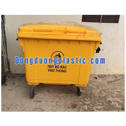 Thùng Rác 660 Lít Nhựa HDPE