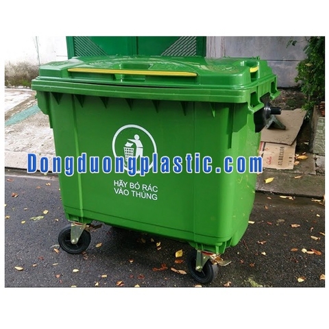 Thùng Rác 660 Lít Nhựa HDPE