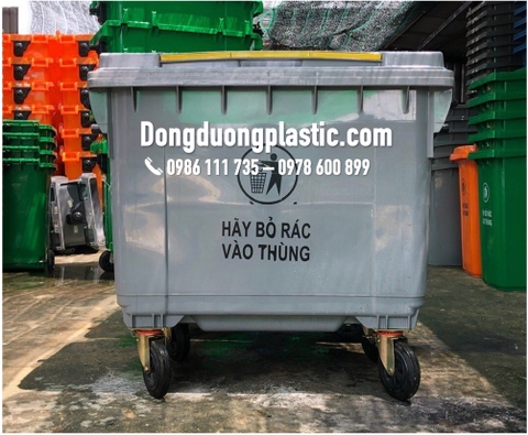 Thùng Rác 660 Lít Bánh Xe