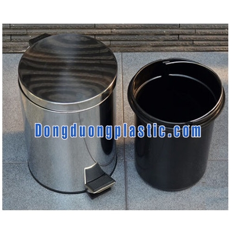 Thùng Rác Inox 8 Lít Đạp Chân