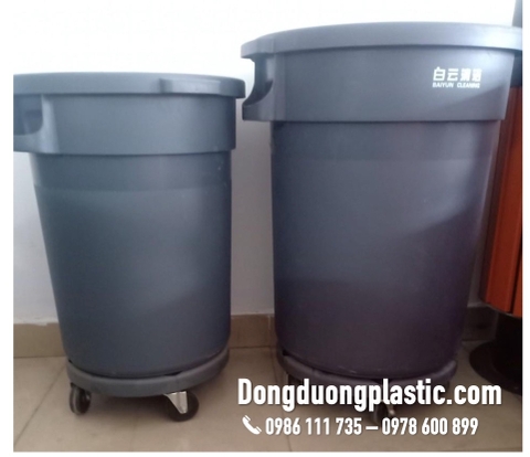 Thùng Rác Nhựa Tròn Dùng Cho Nhà Bếp