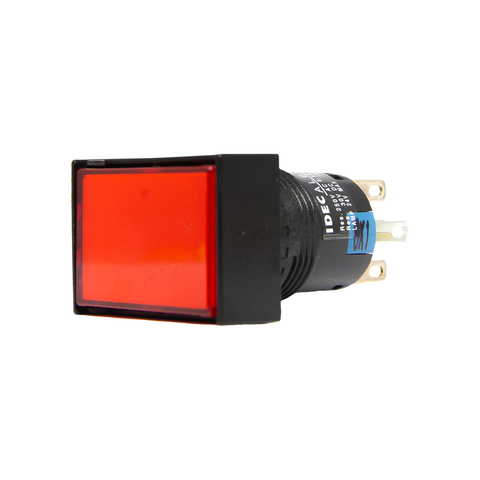 Nút nhấn Idec không đèn, hình chữ nhật AB6H Ø 16mm, màu đỏ