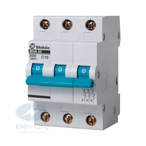 MCB (CB Tép) Shihlin BHA 3P 6A 6kA