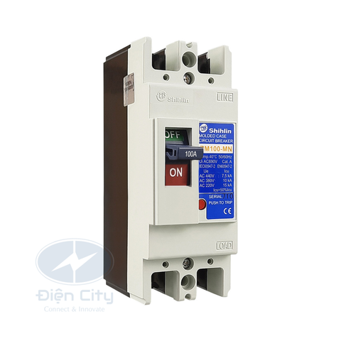 MCCB (Aptomat) Shihlin BM100-MN 2P 20A 10kA