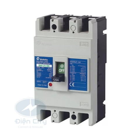 MCCB (Aptomat) Shihlin BM125-SN 3P 40A 22kA