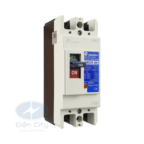 MCCB (Aptomat) Shihlin BM250-SN 2P 125A 30kA