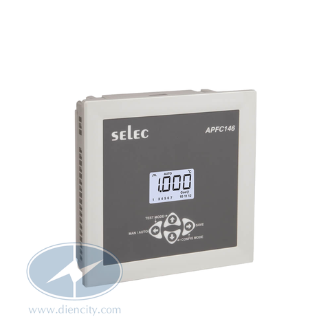 Bộ điều khiển tụ bù Selec APFC146 hiển thị LCD