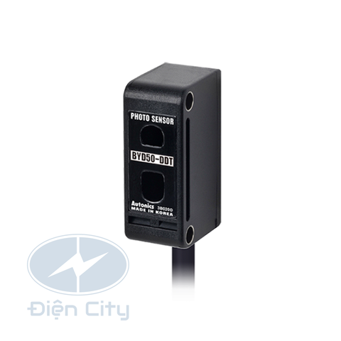 Cảm biến quang Autonics BYD50-DDT 50mm, phản xạ hội tụ, 12-24VDC