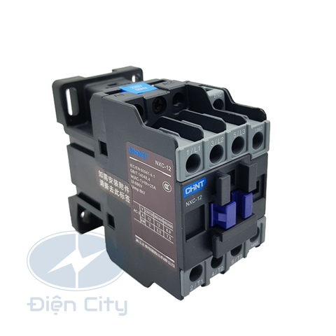 Contactor Chint NXC-12 12A coil 220V AC, 1NO+1NC