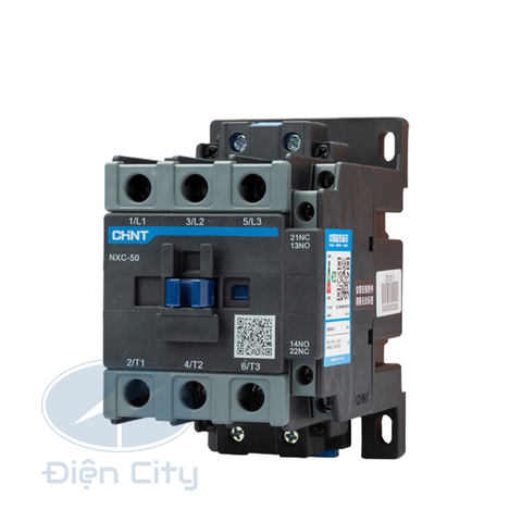 Contactor Chint NXC-50 50A coil 220V AC, 1NO+1NC
