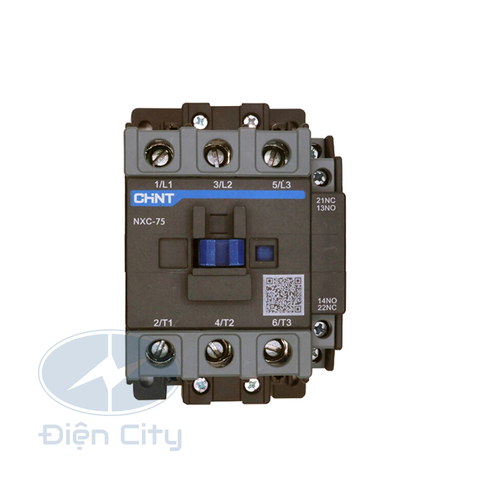 Contactor Chint NXC-75 75A coil 220V AC, 1NO+1NC
