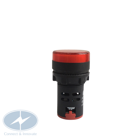 Đèn báo pha gắn tủ điện AD22-22DS  Ø22mm màu đỏ