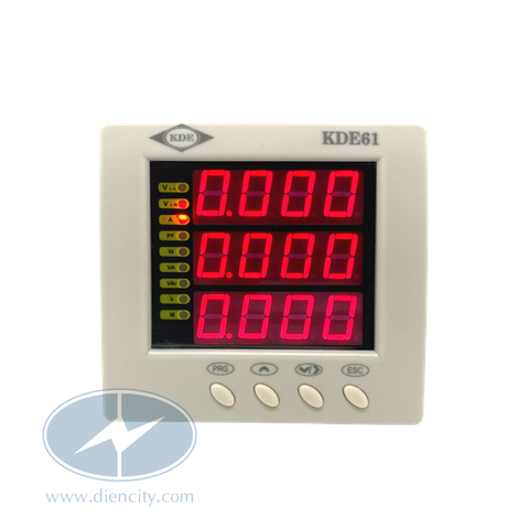 Đồng hồ đo KDE đa chức năng, hiển thị LED KDE61