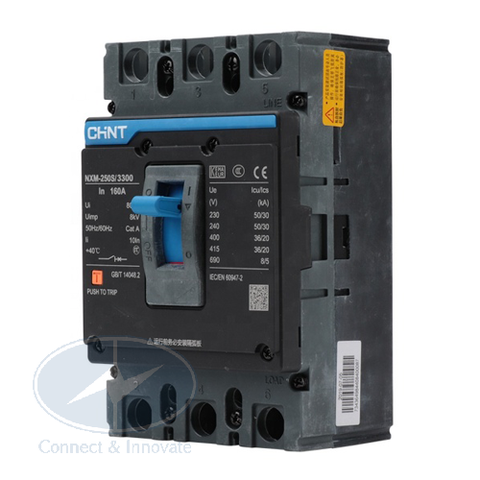 MCCB (Aptomat) Chint NXM-250S/3300 3P 200A 36kA
