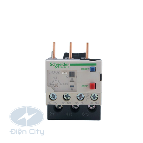 Role nhiệt Schneider Tesys LRD02 dải điều chỉnh 0.16A - 0.25A