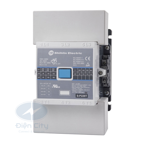 Contactor Shihlin S-P220T 220A coil 220VAC