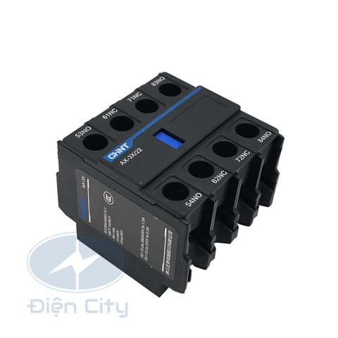 Tiếp điểm phụ Contactor Chint lắp phía trên mặt khởi động từ 06-225A