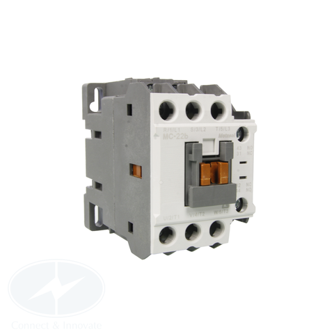 Contactor LS MC-22b 22A, coil 220VAC, tiếp điểm NO + NC