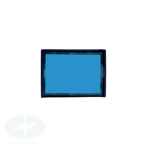 Đèn báo Idec hình chữ nhật AL6H Ø 16mm, 24V AC/DC, màu xanh dương