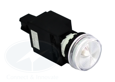 Đèn báo Idec loại phẳng, có biến thế YW1P Ø 22mm, màu trắng sáng