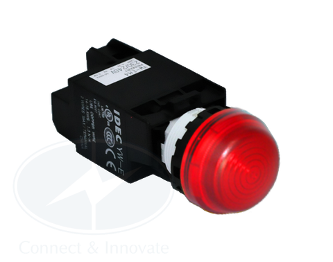 Đèn báo Idec loại vòm, có biến thế YW1P Ø 22mm, màu đỏ