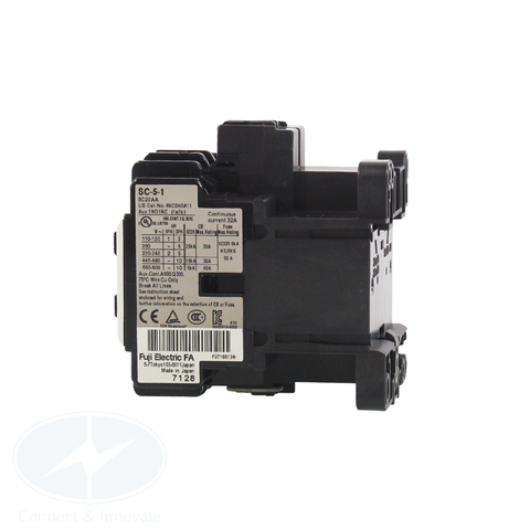 Contactor Fuji Electric SC-5-1 22A, 220V AC, NO + NC