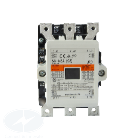 Contactor Fuji Electric SC-N5A 105A, coil 220V AC, tiếp điểm 2NO +2NC
