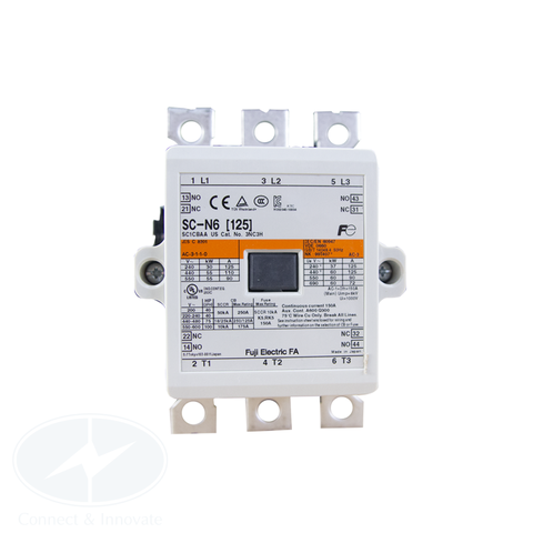 Contactor Fuji Electric SC-N6 125A, coil 220V AC/DC