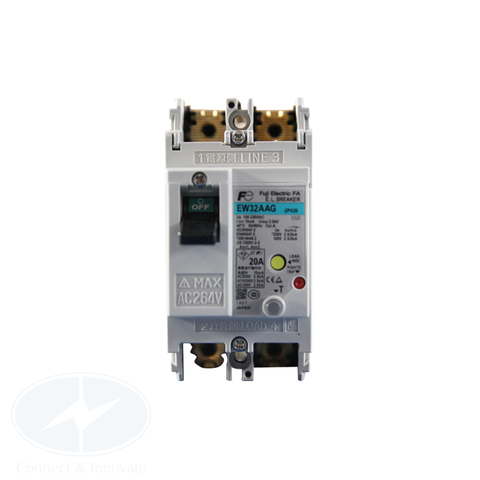 ELCB (Aptomat chống rò) Fuji Electric 2P 2.5kA, EW32AAG
