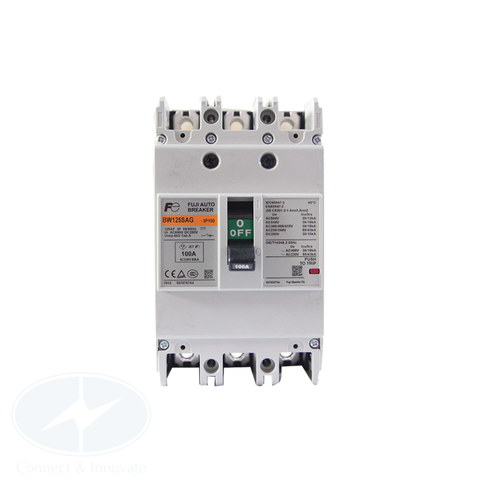 MCCB (Aptomat) Fuji Electric 3P 36kA, BW125SAG, dòng cắt tiêu chuẩn