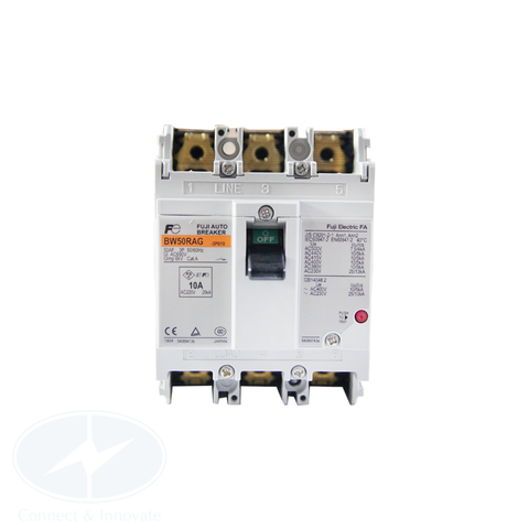 MCCB (Aptomat) Fuji Electric 3P 10kA, BW50RAG, dòng cắt cao