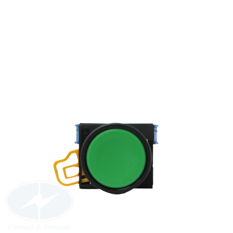Nút nhấn Idec không đèn YW1B-M1E11G Ø22mm màu xanh lá 1NC+1NO