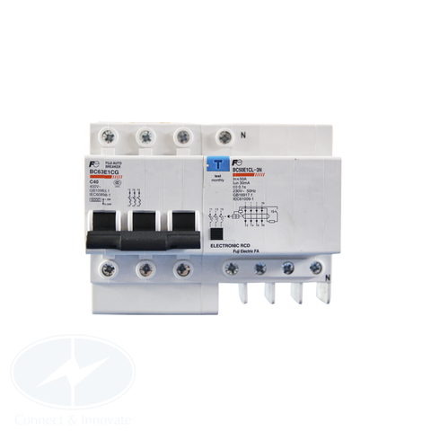 RCBO Fuji Electric BC50E1CL 3P 6kA 30mA 40A