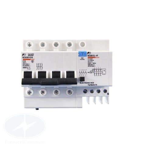 RCBO Fuji Electric BC50E1CL 4P 4.5kA 30mA 50A