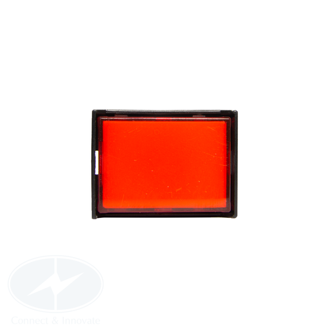 Nút nhấn Idec có đèn, hình chữ nhật, 24V DC, AL6H Ø 16mm, màu đỏ