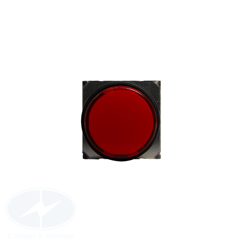 Nút nhấn Idec có đèn, loại tròn, 24V DC, AL6M Ø 16mm, màu đỏ