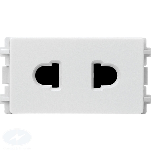 Ổ cắm đơn 2 chấu Schneider Zencelo A 10A, size S 84426SUS