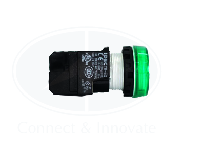 Đèn báo Idec loại phẳng YW1P-1EQ4G Ø 22mm 24V AC/DC màu xanh lá